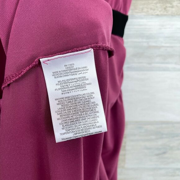 BCBGMaxAzria Side Ruched Asymmetric Tank Dress Purple Stretchy Womens Medium - Picture 7 of 10